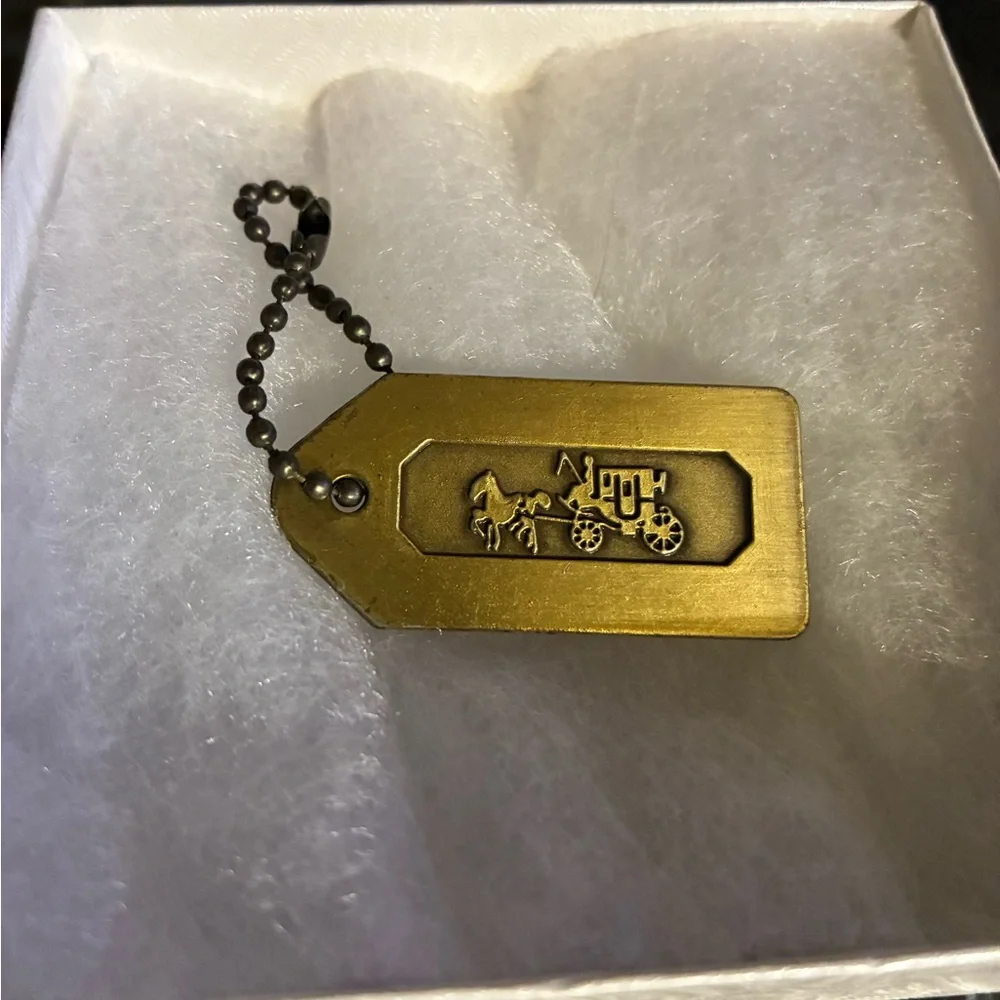 Coach Brass Hang Tag - Picture 2 of 3